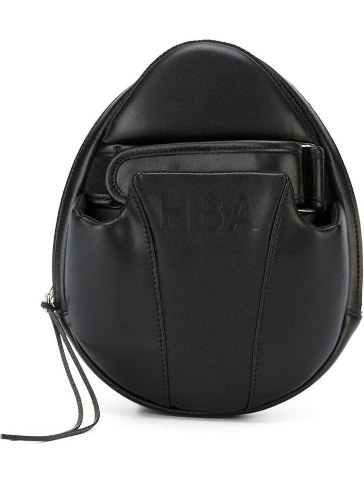 Hood By Air Glove-style Round Clutch, Men's, Black, Leather