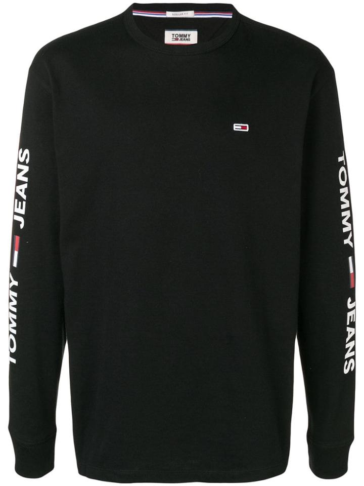 Tommy Jeans Crew Neck Jumper - Black