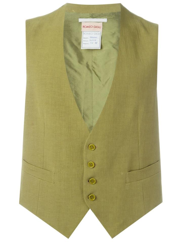 Romeo Gigli Vintage Classic Waistcoat - Green