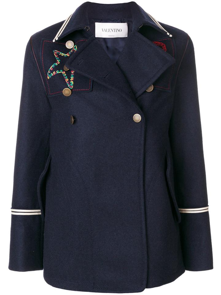 Valentino Montgomery Heart And Star Jacket - Blue