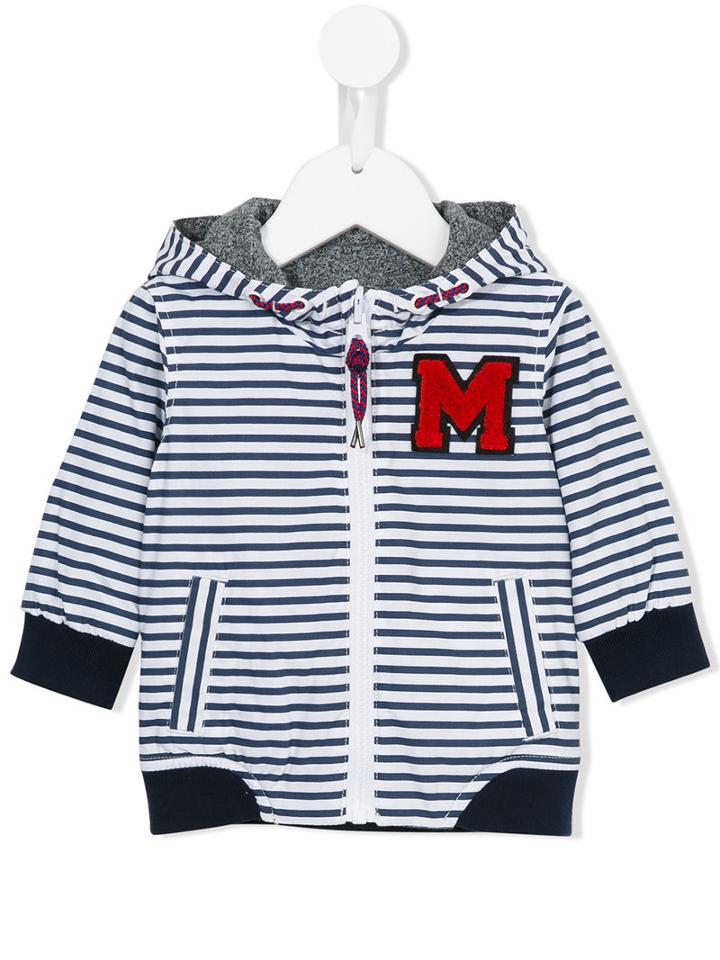 Little Marc Jacobs - Logo Patch Striped Hoodie - Kids - Cotton/polyester - 24 Mth, Toddler Boy's, White