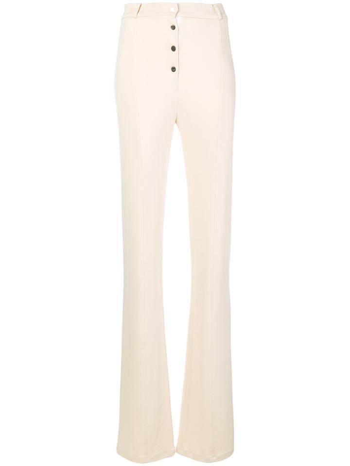 Paco Rabanne Boot Cut Trousers - Nude & Neutrals