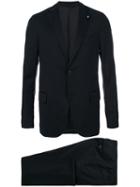 Lardini - Two Piece Formal Suit - Men - Cotton/cupro/viscose/wool - 54, Black, Cotton/cupro/viscose/wool