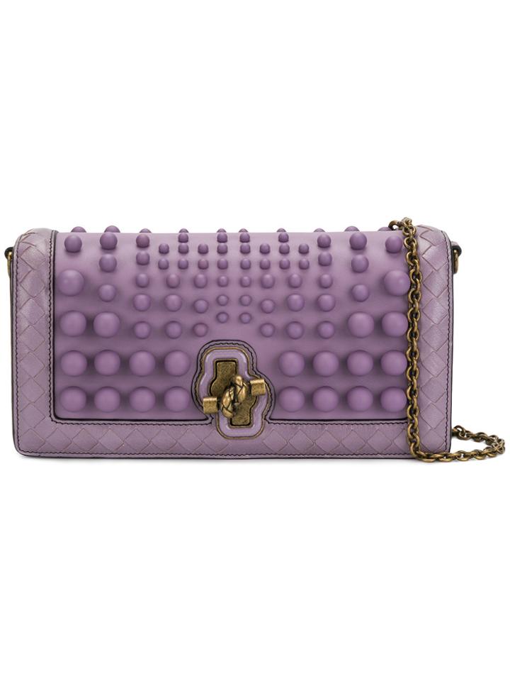 Bottega Veneta Sphere Clutch Bag - Pink & Purple