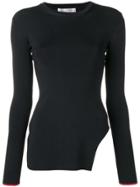Victoria Beckham Side Slit Jumper - Black