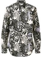 Aspesi All Over Print Shirt - Black