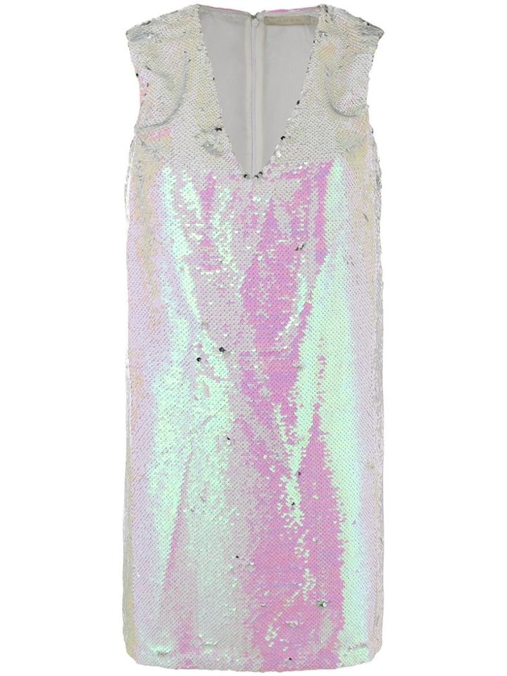 Amen Sequined V-neck Dress - Pink