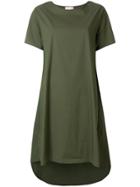 Mariuccia High Low T-shirt Dress - Green