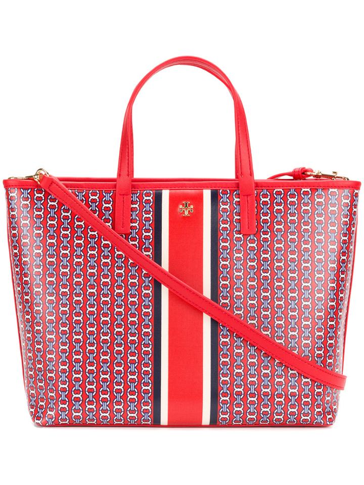 Tory Burch Printed Tote Bag - Red