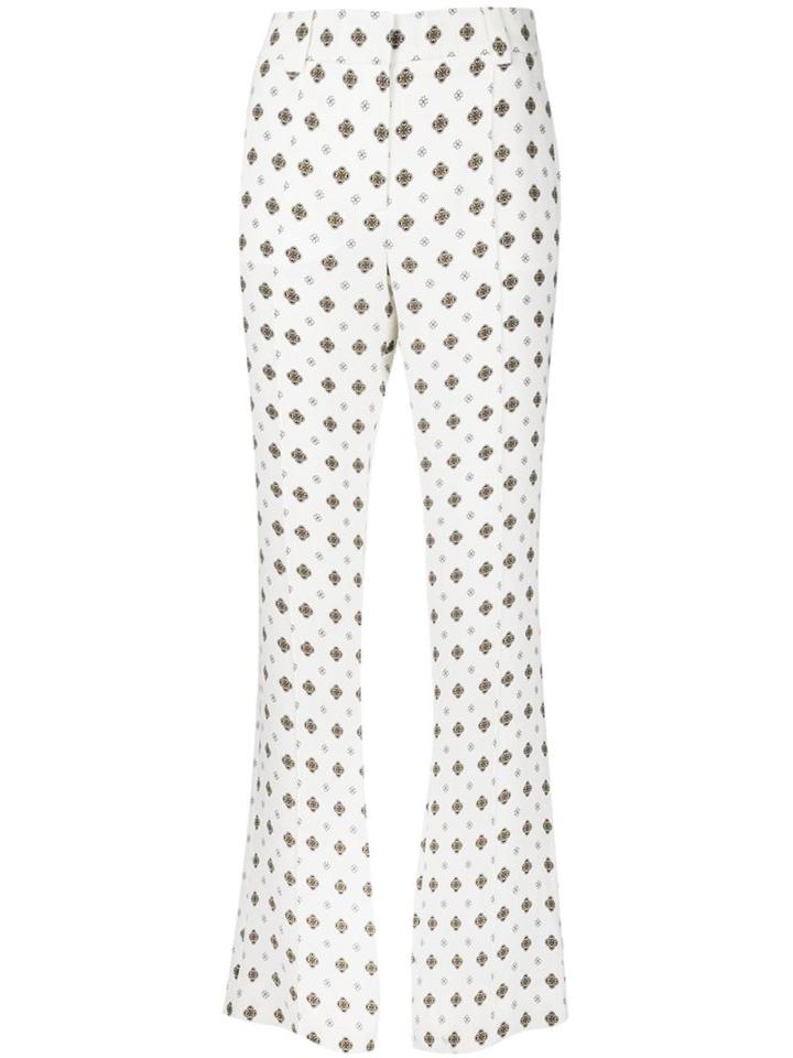 A.l.c. Joseph Flared Trousers, Women's, Size: 4, White, Silk