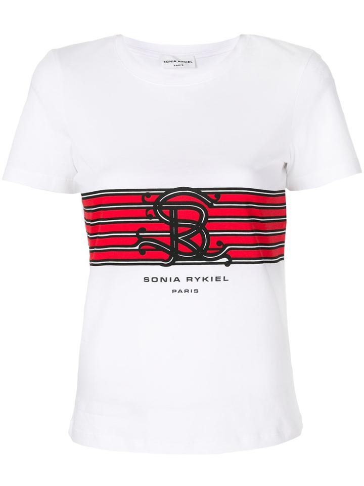 Sonia Rykiel Logo Print T-shirt - White