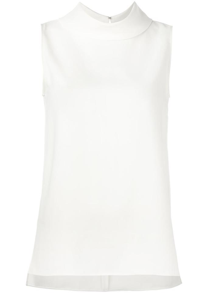 P.a.r.o.s.h. Roll Neck Sleeveless Blouse, Women's, Size: Small, Nude/neutrals, Polyester/spandex/elastane