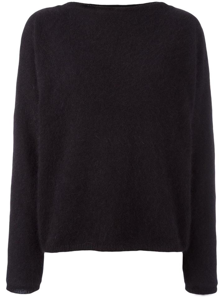 Balmain Boat Neck Jumper - Black