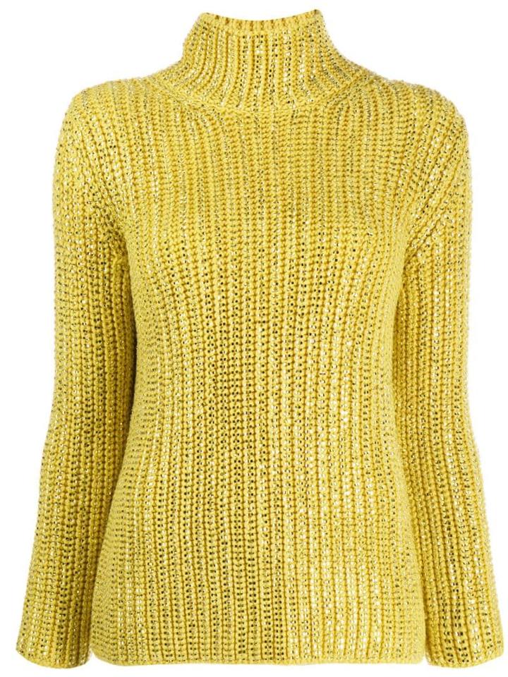 Ermanno Scervino Roll Neck Jumper - Yellow