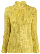 Ermanno Scervino Roll Neck Jumper - Yellow