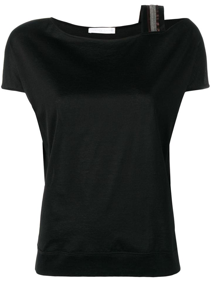 Fabiana Filippi Beaded Detail Top - Black