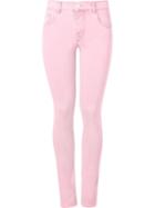 Amapô High Waist Flared Trousers, Women's, Size: 42, Pink/purple, Cotton/spandex/elastane