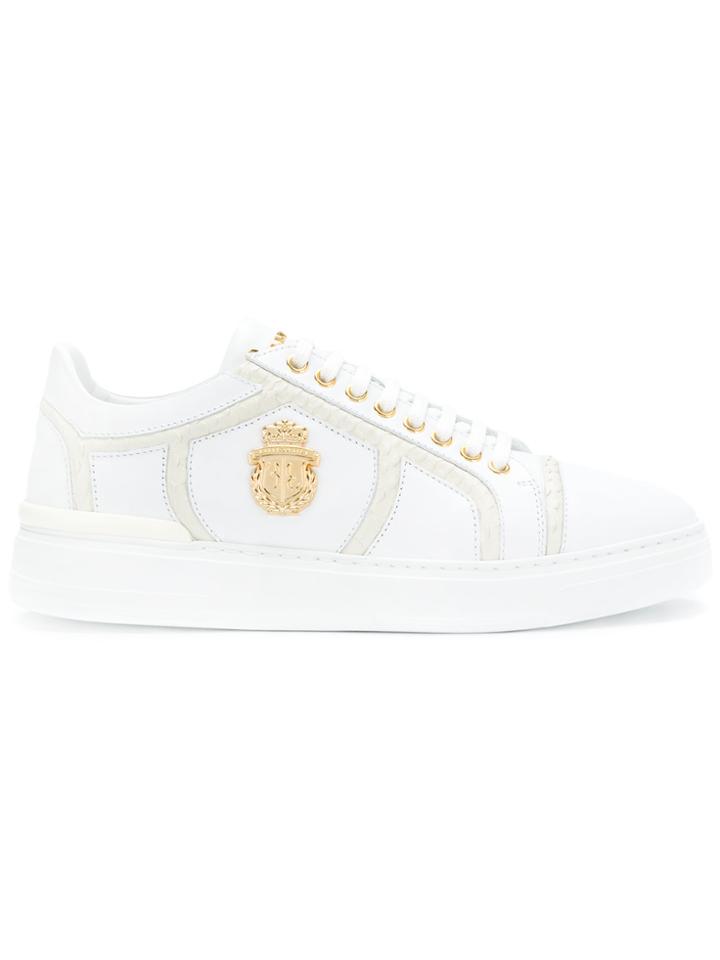 Billionaire Crest Sneakers - White