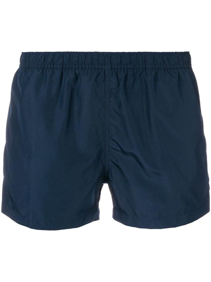 Ron Dorff Contrast Trim Swim Shorts - Blue
