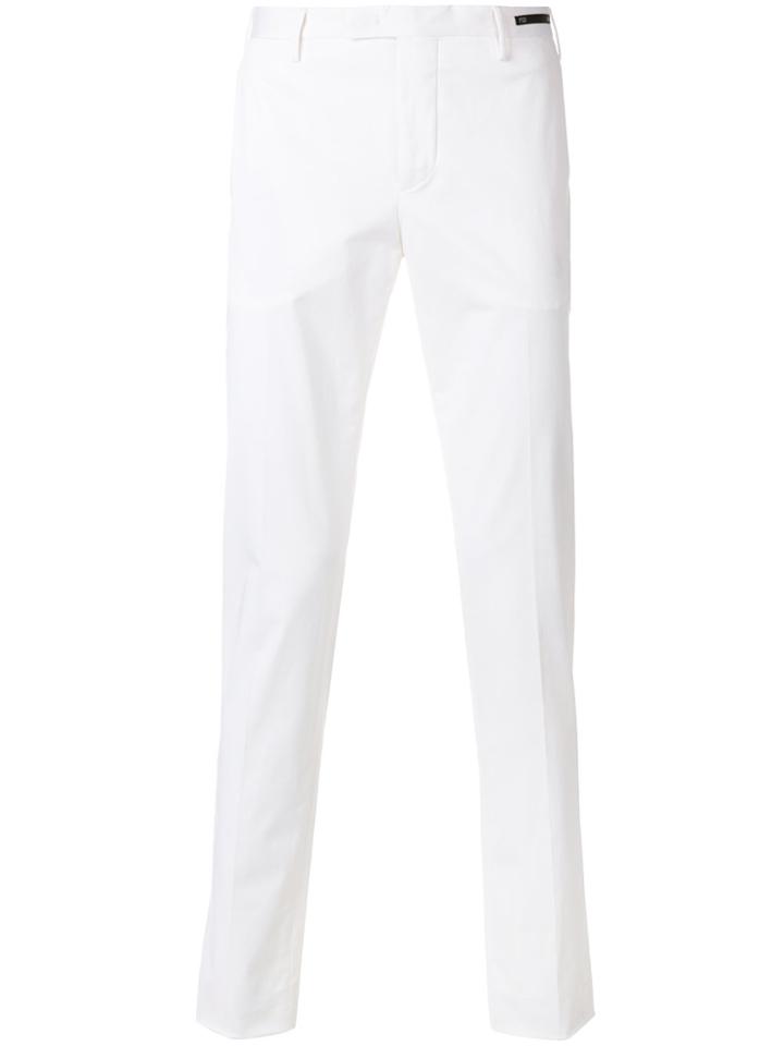 Pt01 Slim Fit Chinos - White