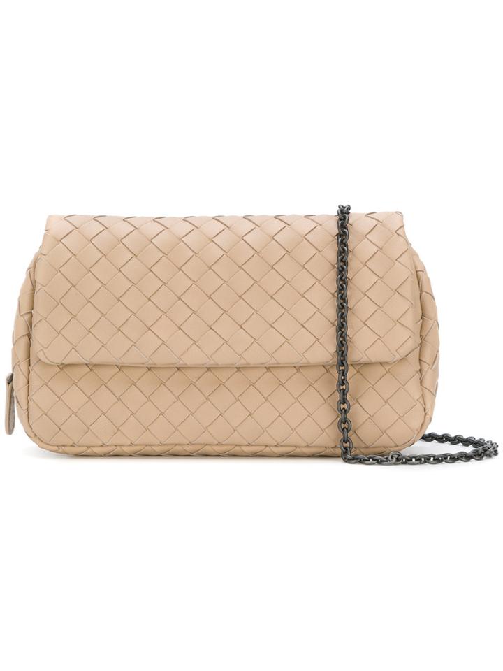 Bottega Veneta Chain Strap Crossbody Bag - Nude & Neutrals
