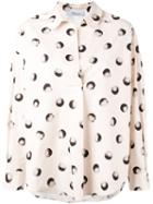 Blumarine - Printed Shirt - Women - Cotton/spandex/elastane - 38, Nude/neutrals, Cotton/spandex/elastane