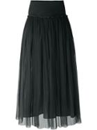 Brunello Cucinelli Tulle Pleated Skirt