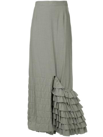Junya Watanabe Comme Des Garçons Vintage Quilted Long Skirt - Grey