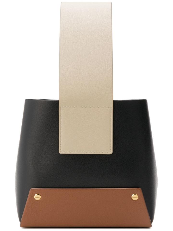 Yuzefi Wide Strap Tote Bag - Black