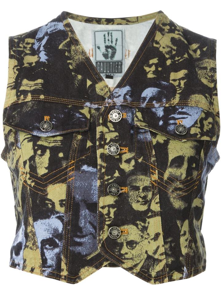 Jean Paul Gaultier Vintage Photo Print Waistcoat - Multicolour