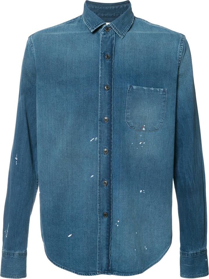 Simon Miller Denim Shirt, Men's, Size: 2, Blue, Cotton
