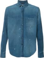 Simon Miller Denim Shirt, Men's, Size: 2, Blue, Cotton