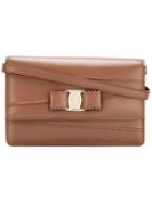 Salvatore Ferragamo 'vara' Crossbody Bag, Women's, Brown, Calf Leather