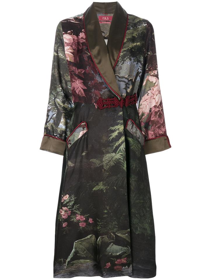 F.r.s For Restless Sleepers Floral Print Trench Coat - Multicolour