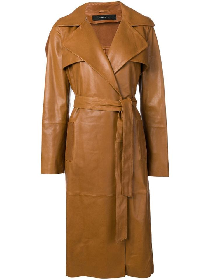 Federica Tosi Belted Trench Coat - Brown