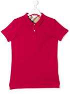 Burberry Kids Classic Polo Shirt - Pink & Purple
