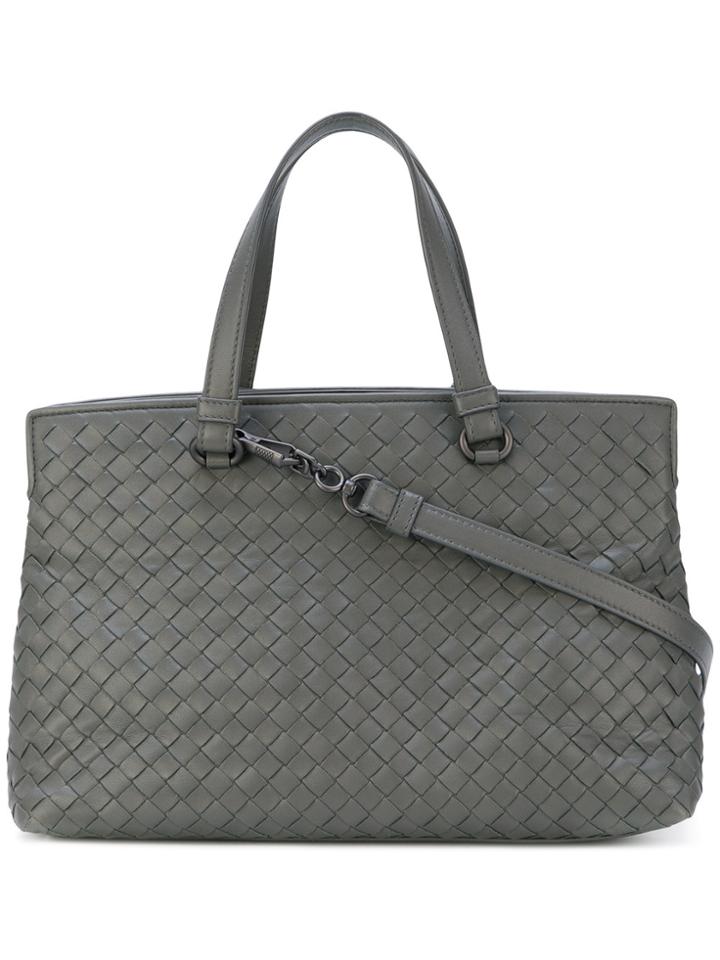 Bottega Veneta Intrecciato Tote Bag - Grey