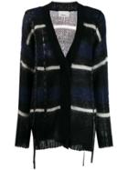 3.1 Phillip Lim Striped Oversized Knit Cardigan - Blue