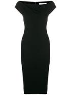 Victoria Beckham Boat Neck Dress - Black