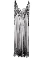 Attico 'anita Var. 1' Slip Dress, Women's, Size: 2, Black, Polyamide/viscose