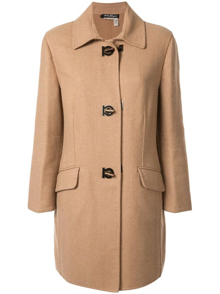 Salvatore Ferragamo Pre-owned Salvatore Ferragamo Long Sleeve Coat