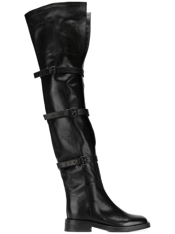 Ann Demeulemeester Tucson Over The Knee Boots - Black