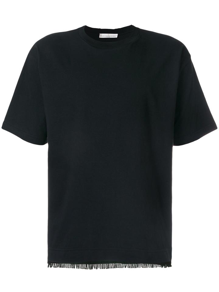 Golden Goose Deluxe Brand Fringe Hem T-shirt - Black