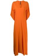 Pierantoniogaspari Short-sleeve Flared Dress - Orange