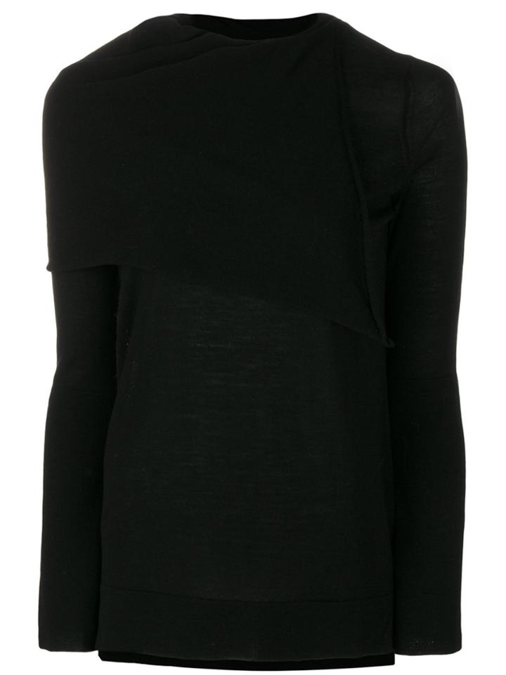 Zanone Asymmetric Jumper - Black