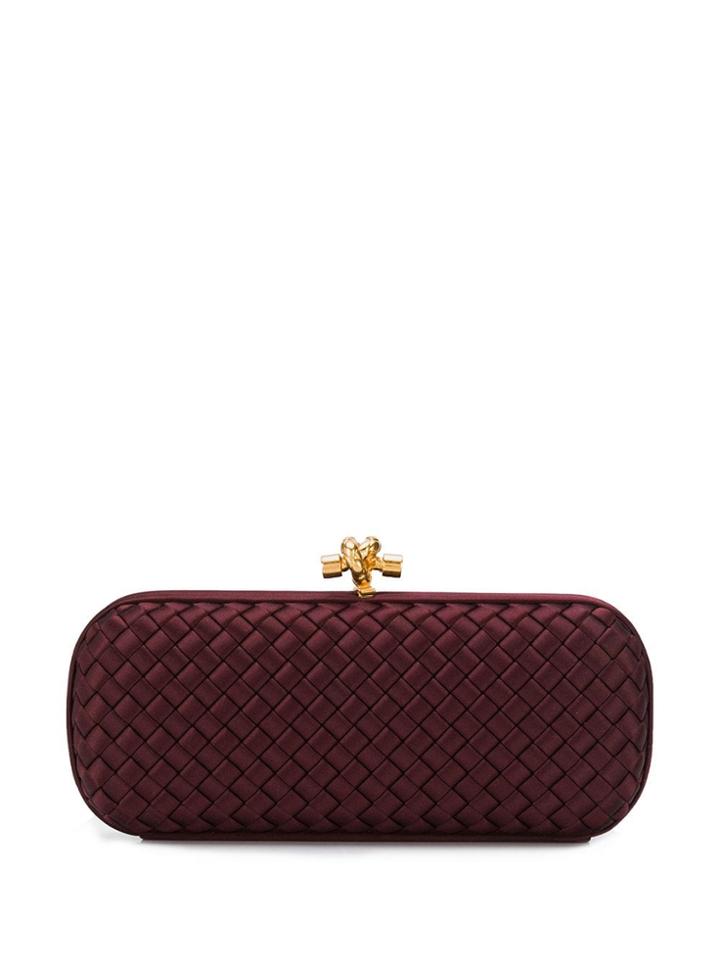 Bottega Veneta Intrecciato Clutch Bag - Purple