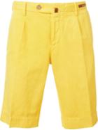Pt01 Bermuda Shorts, Men's, Size: 54, Yellow/orange, Cotton/linen/flax