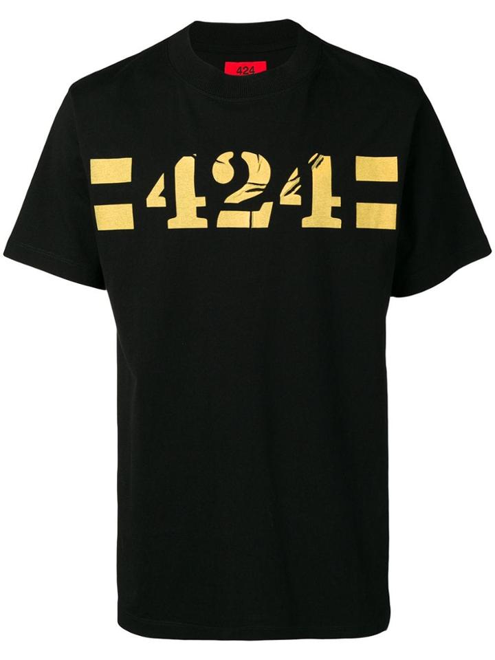 424 Printed T-shirt - Black