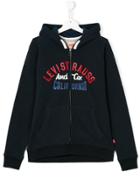 Levi's Kids Teen Logo Print Zip Jacket - Blue