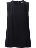 Adam Lippes Classic Tank Top, Women's, Size: 4, Black, Silk/viscose